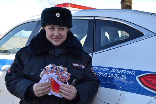 Акция «За рулём – ничего крепче чая!» от ГИБДД в Починке