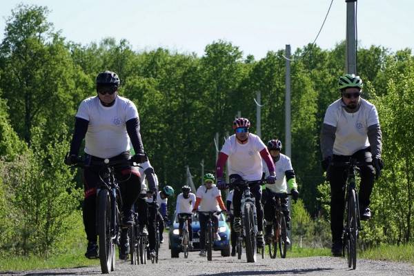 Велопробег молодых специалистов атомной отрасли в честь Дня Победы
