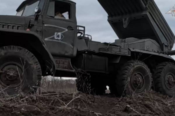 На Купянском направлении российские «Грады» уничтожили бронетехнику и боеприпасы ВСУ