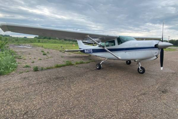 Мониторинг лесных пожаров в Смоленской области с помощью самолета Cessna 182