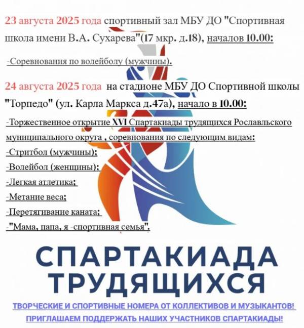 Спортивные события в Рославле