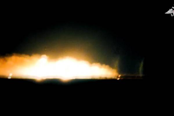 Российское оборонное ведомство продемонстрировало видеоролики, на которых запечатлена работа отечественных истребителей в боевых условиях