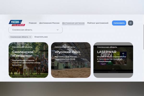 Более 3 тысяч жителей Смоленской области проголосовали за достижения своего региона