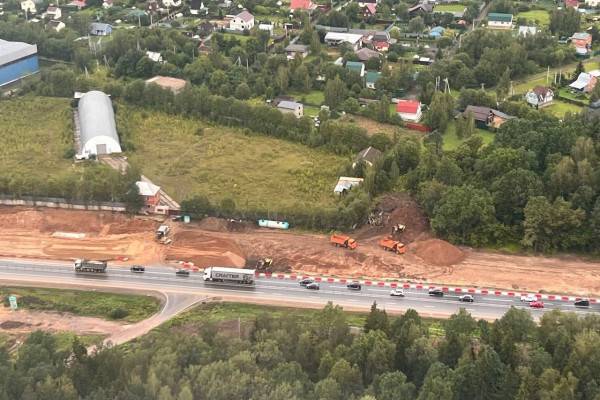 Визит Марата Хуснуллина в Смоленскую область начался с облёта трассы М-1 «Беларусь»