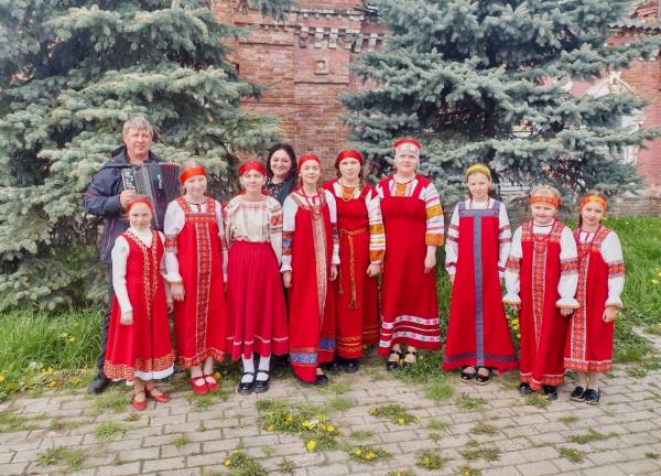 Победа ансамбля народной песни на конкурсе 