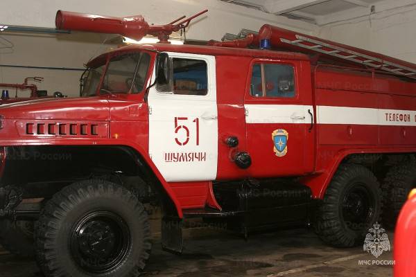 Ночью в Смоленской области в посёлке Шумячи горел частный жилой дом