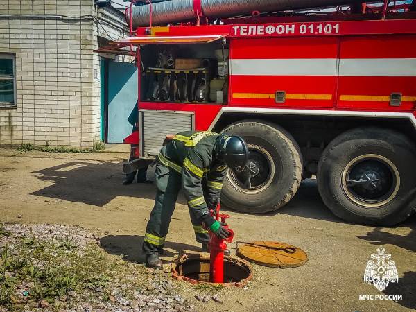 Пожарные учения в Смоленске