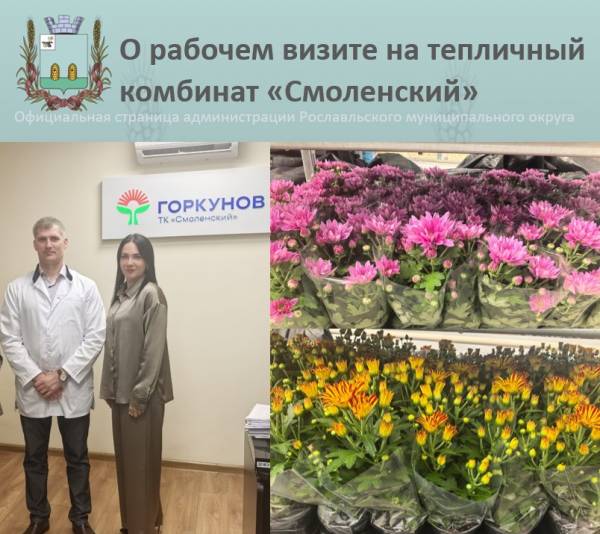 Визит работников администрации на тепличный комплекс