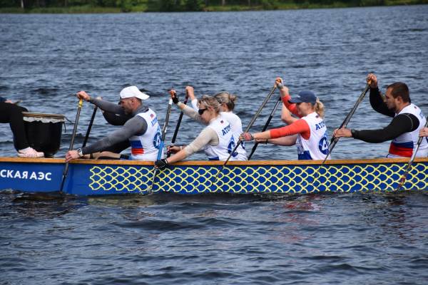 День России на воде: соревнования по гребле на Смоленской АЭС