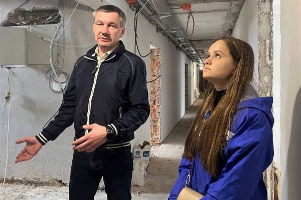 «Молодая Гвардия Единой России» следит за ходом ремонта в общежитии университета спорта в Смоленске