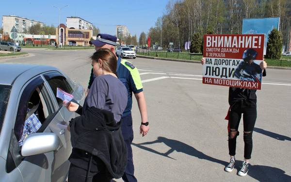 Совместная акция ГИБДД и мотоклуба 