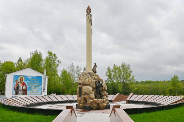 Открытие памятника воинам-афганцам в Смоленской области