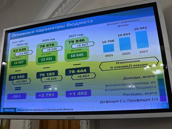 Принят закон об областном бюджете на 2025 год и на плановый период 2026 и 2027 годов