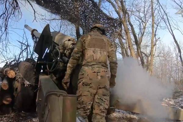 Расчёты пушек «Гиацинт-Б» уничтожили группу пехоты ВСУ на Купянском направлении 