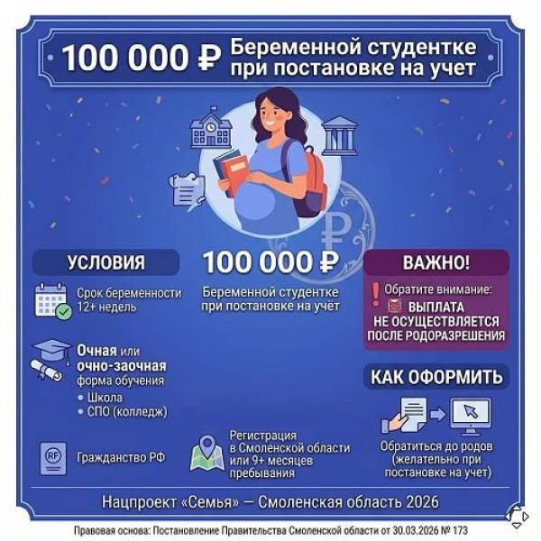 Рассказываем о мерах поддержки молодых семей, которые действуют в Смоленской области
