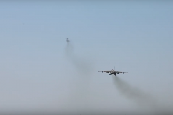 Российские штурмовики Су-25 уничтожили опорный пункт ВСУ