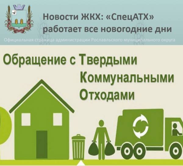 Новый Год не помеха: регулярный вывоз мусора в Рославле