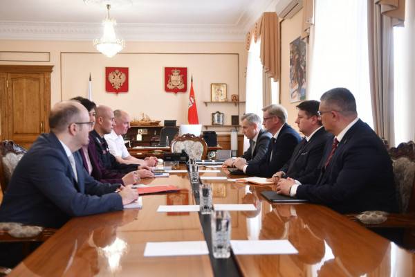 Встреча губернатора Смоленской области и начальника Московской железной дороги