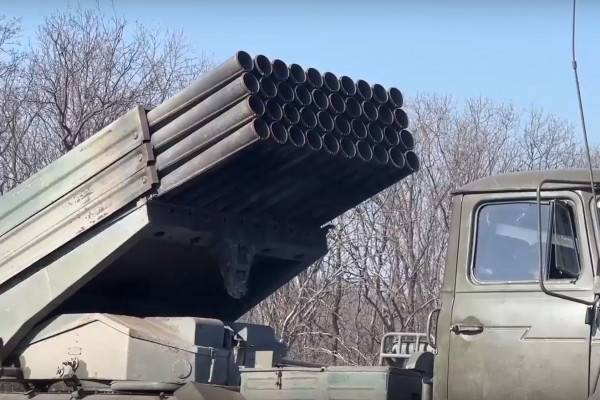 Расчеты РСЗО «Град» ЗВО выполняют огневые задачи в зоне спецоперации