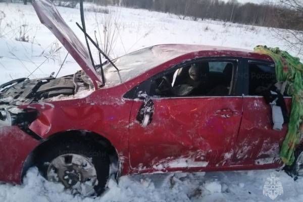 Трое пострадали в аварии в Смоленском районе