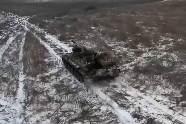 Кадры боевой работы самоходки «Гиацинт-С» в зоне проведения спецоперации