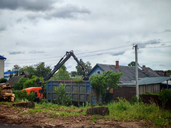 Ремонт дороги по улице Карла Маркса в Рославльском районе