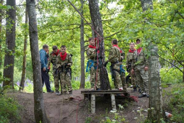 Завершение патриотического слета 
