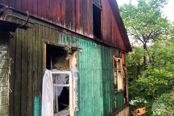 В Смоленске вспыхнул пожар в частном жилом доме