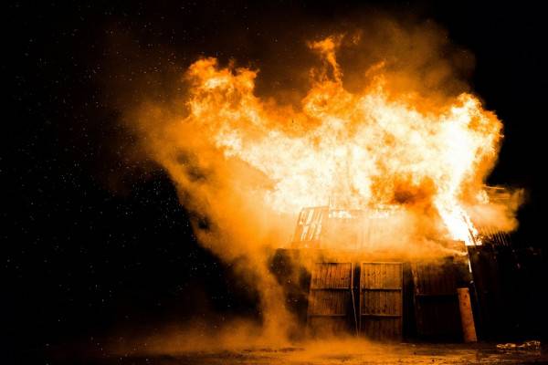 Пожар в Смоленской области