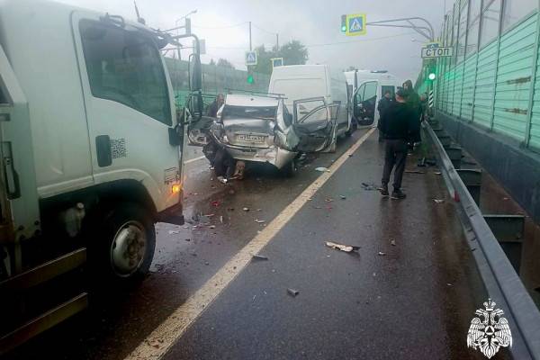 Авария с участием пяти автомобилей на автодороге Р-120: пострадавшие женщина и девочка