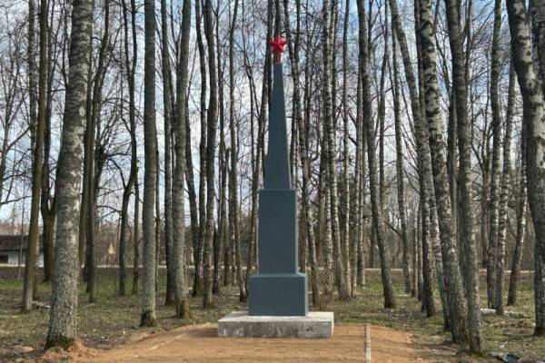 Завершение ремонта памятника в Шанталове