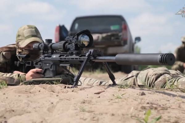 Кадры подготовки российских снайперов в зоне спецоперации