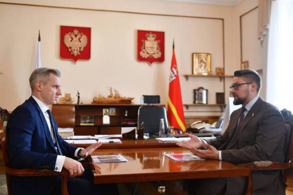 Встреча губернатора Смоленской области с сенатором