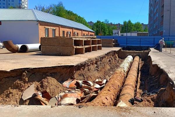 Капитальный ремонт теплопровода в Смоленске