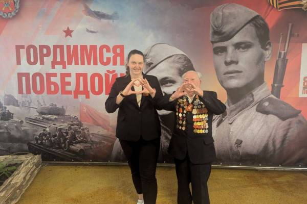 Участие ветерана из Смоленска в параде на Красной площади