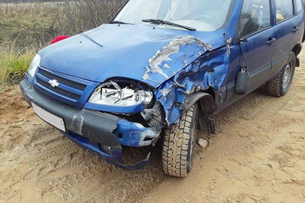 В Смоленском районе автомобиль Chevrolet Niva врезался в дерево