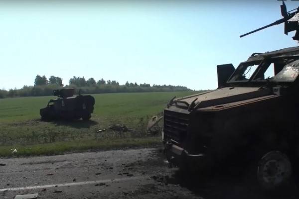 Морские пехотинцы одержали победу над колонной противника в приграничном районе Курской области