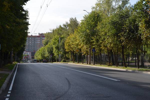 В Смоленске завершили ремонт улицы Румянцева