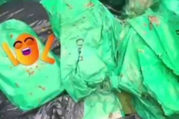 В Одессе обнаружили большое количество выброшенных в помойку продуктов, полученных в качестве гумпомощи 